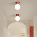 Metal and Glass Flush Mount Ceiling Light – view 2
