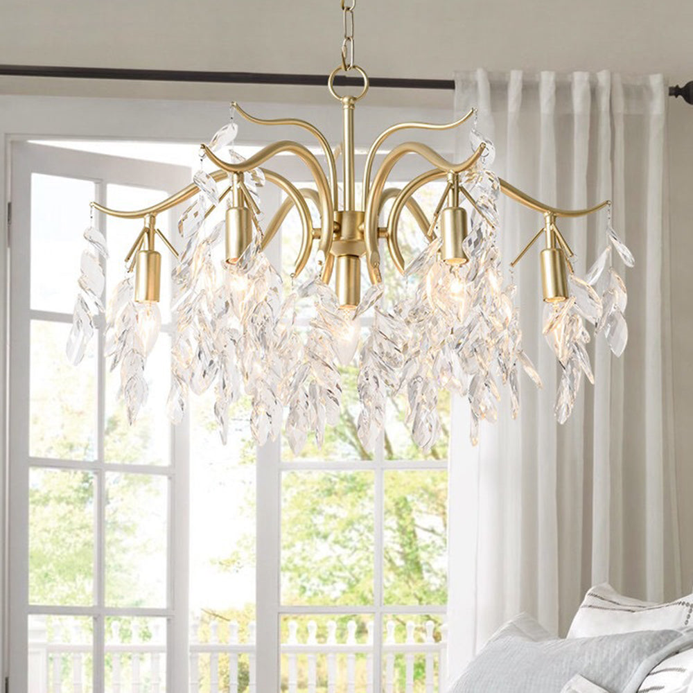 Wisteria Flower Crystal Chandelier