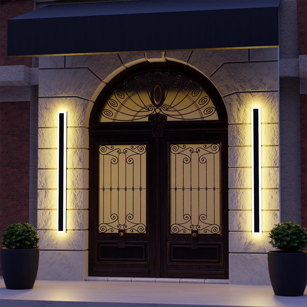 Linear Outdoor Wall Light – 12W 8x30cm – view 19