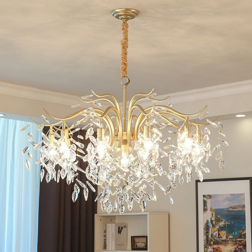 Wisteria Flower Crystal Chandelier – view 3