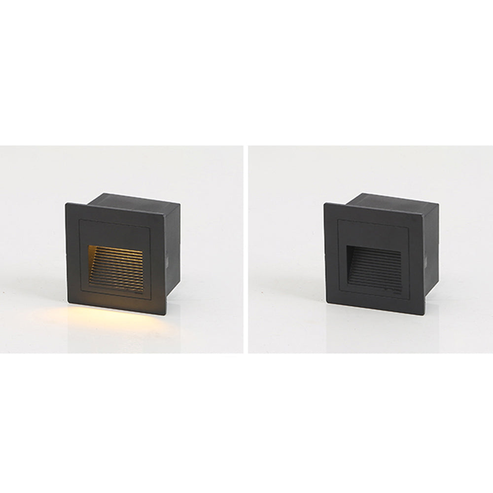 Metal Square Outdoor Deck and Step Light, Black – view 19