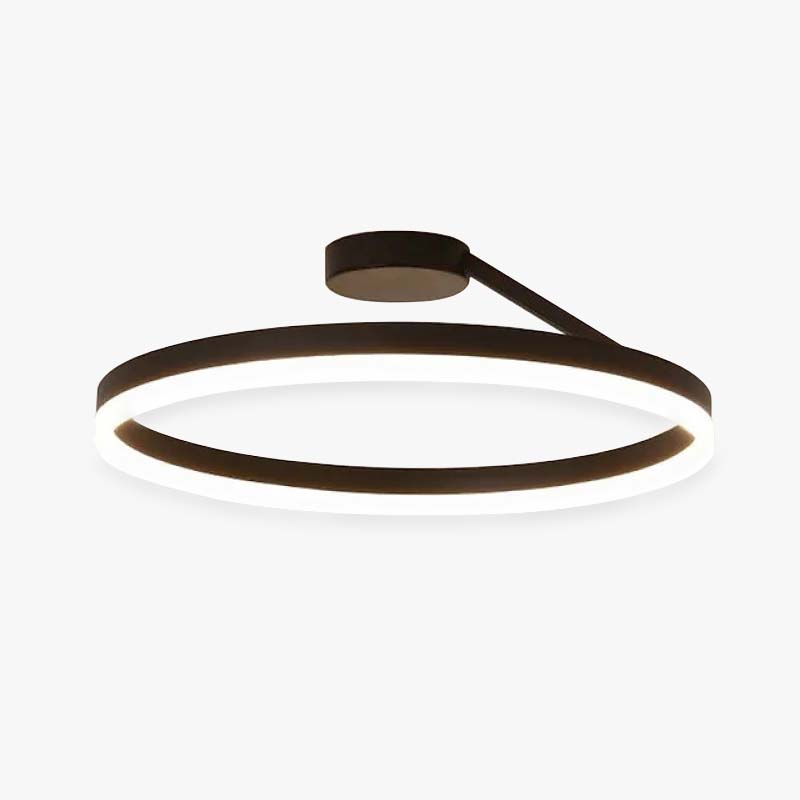 Circle Flush Mount Ceiling Light, Black and White – view 1