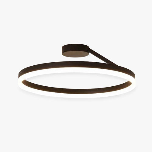 Circle Flush Mount Ceiling Light, Black and White – view 1