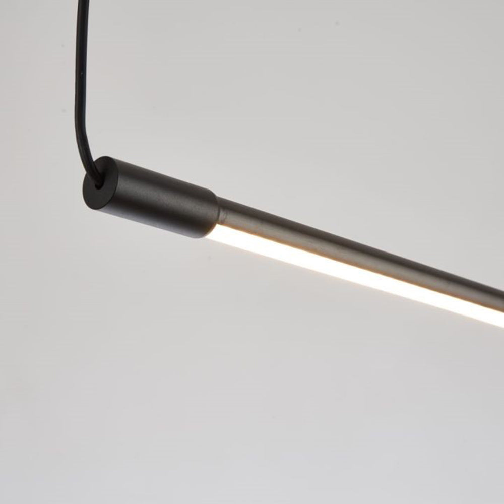 Minimalist Linear Pendant Light, Black – view 6