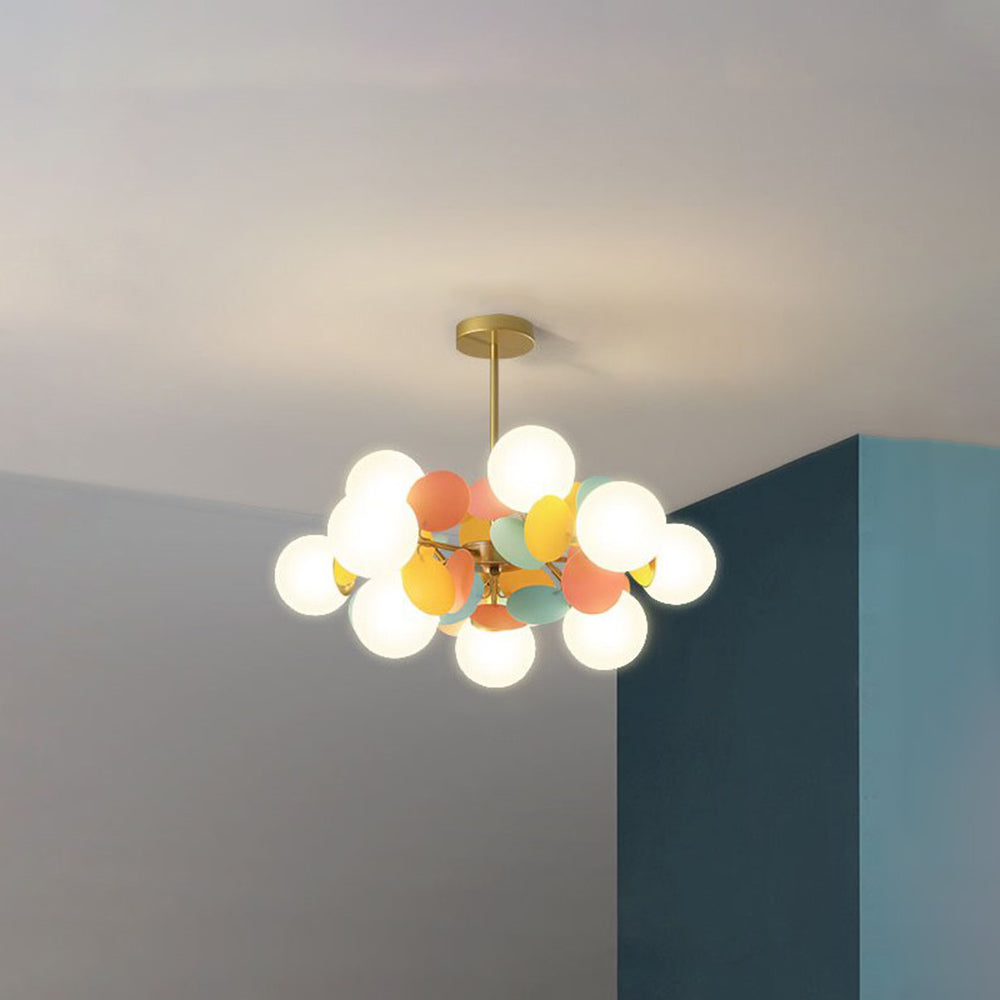 Multicolored Flower Branch Chandelier – view 9