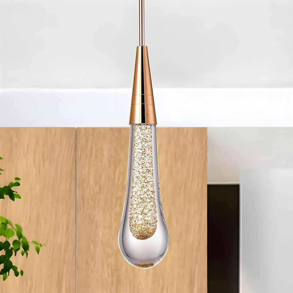 Teardrop Gold Pendant Light – view 9