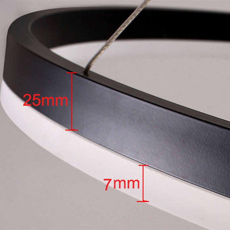 Triple-Ring Linear Pendant Light – view 15