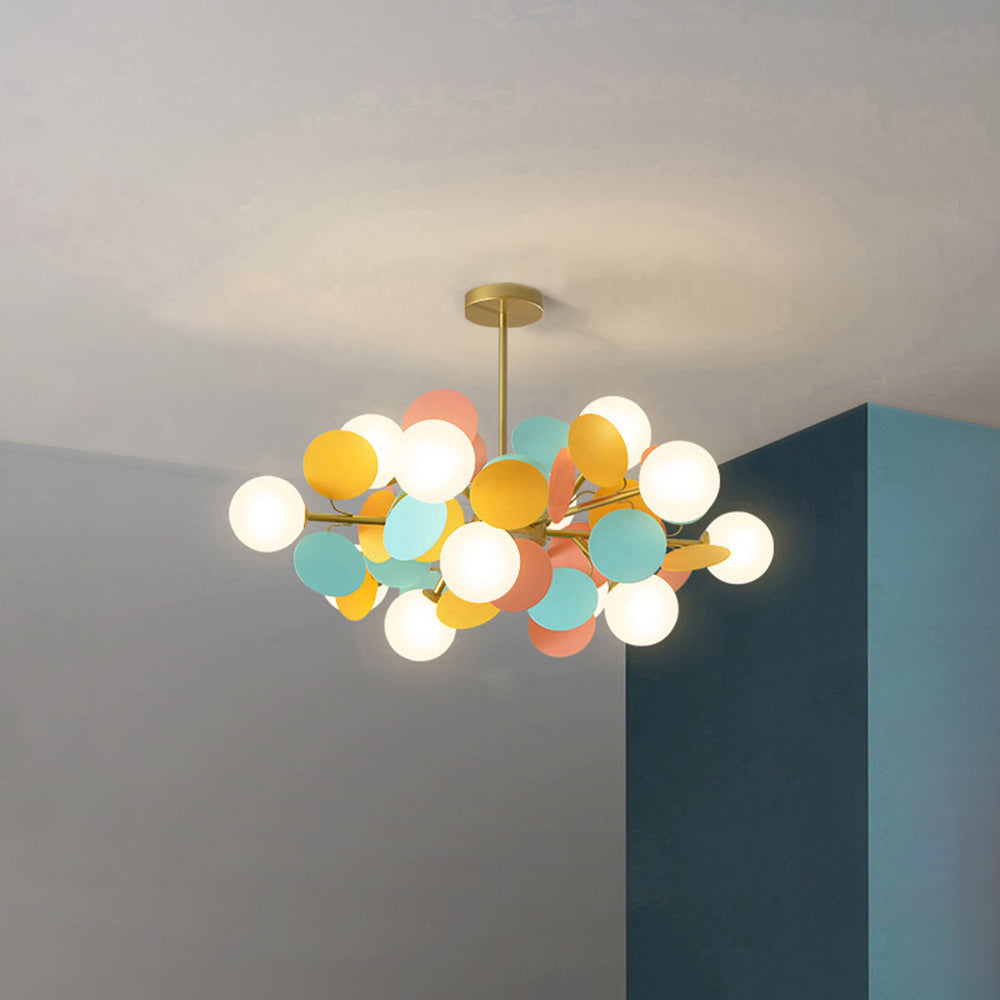 Multicolored Flower Branch Chandelier – view 10