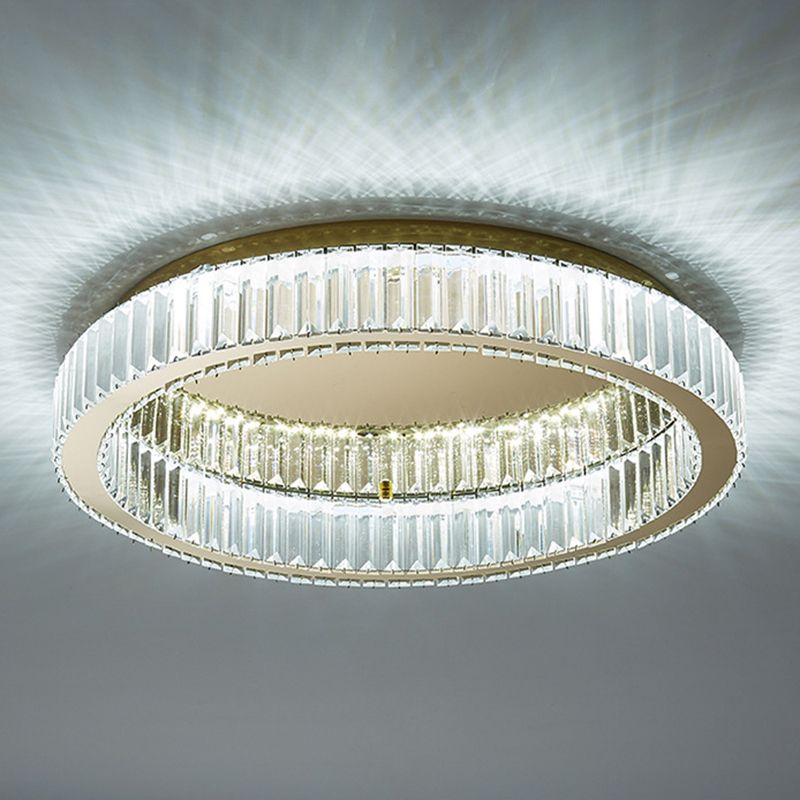 Gold Art Deco Crystal Ceiling Light – view 10