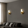 Cylindrical Metal LED Wall Light, Gold – view 8