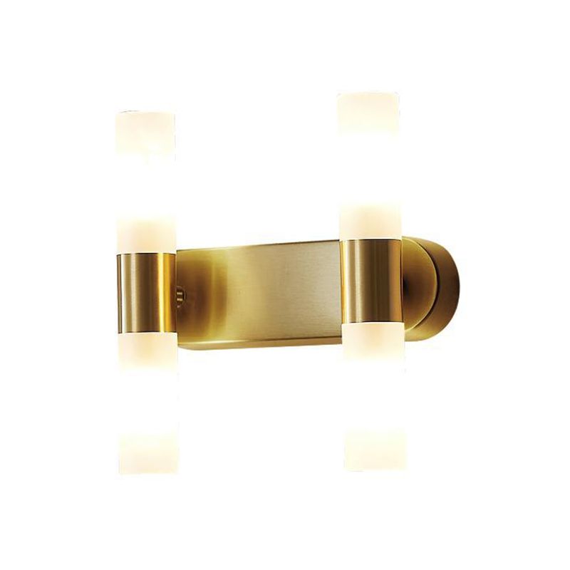 Cylindrical Metal LED Wall Light, Gold – view 11