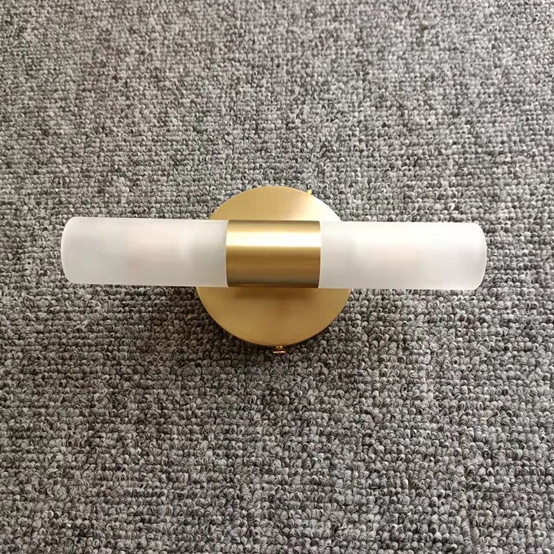 Cylindrical Metal LED Wall Light, Gold – view 13