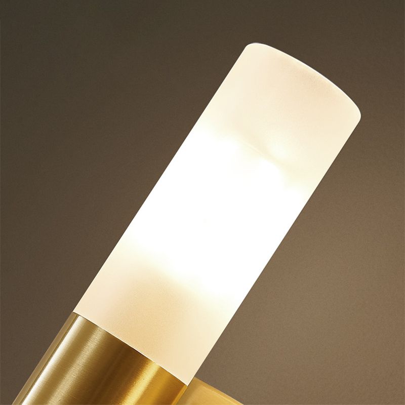 Cylindrical Metal LED Wall Light, Gold – view 14