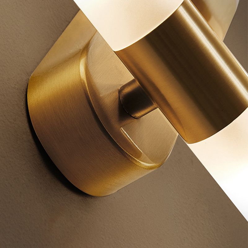 Cylindrical Metal LED Wall Light, Gold – view 15
