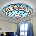 Tiffany Coloured Glass Ceiling Light – view 2