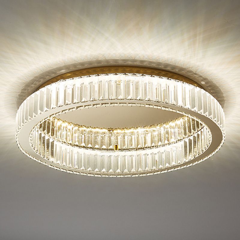 Gold Art Deco Crystal Ceiling Light – view 9