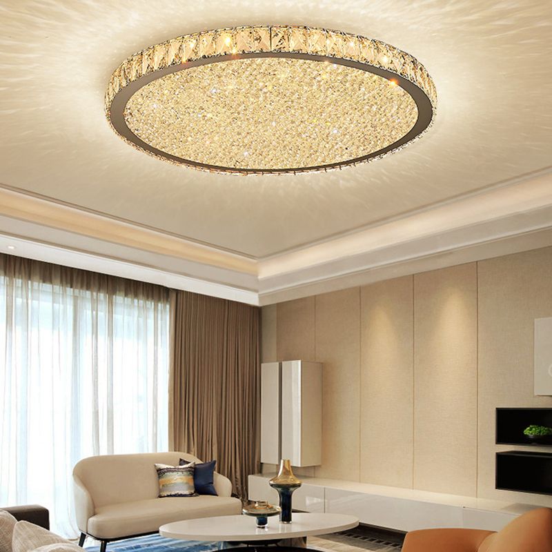 Octagonal Crystal Ceiling Light