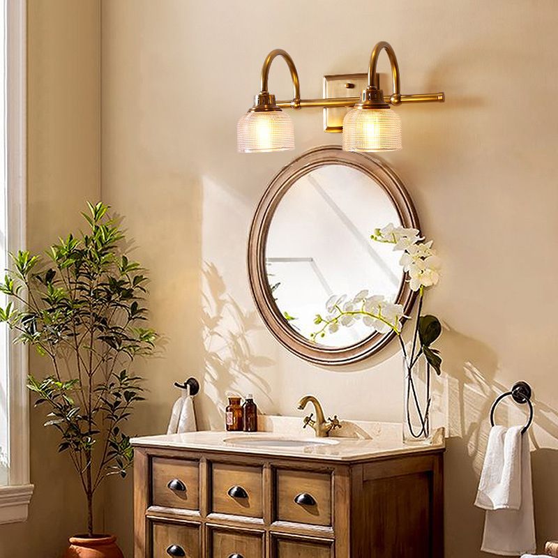 Prismatic Glass Vanity Wall Light