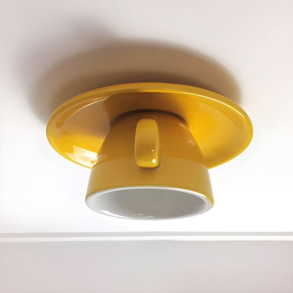 Coffee Cups Ceramic Flush Ceiling Light – view 4