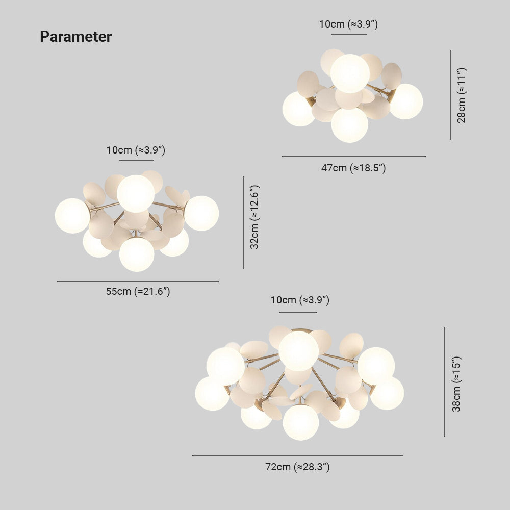 Multicolored Flower Branch Chandelier – view 4