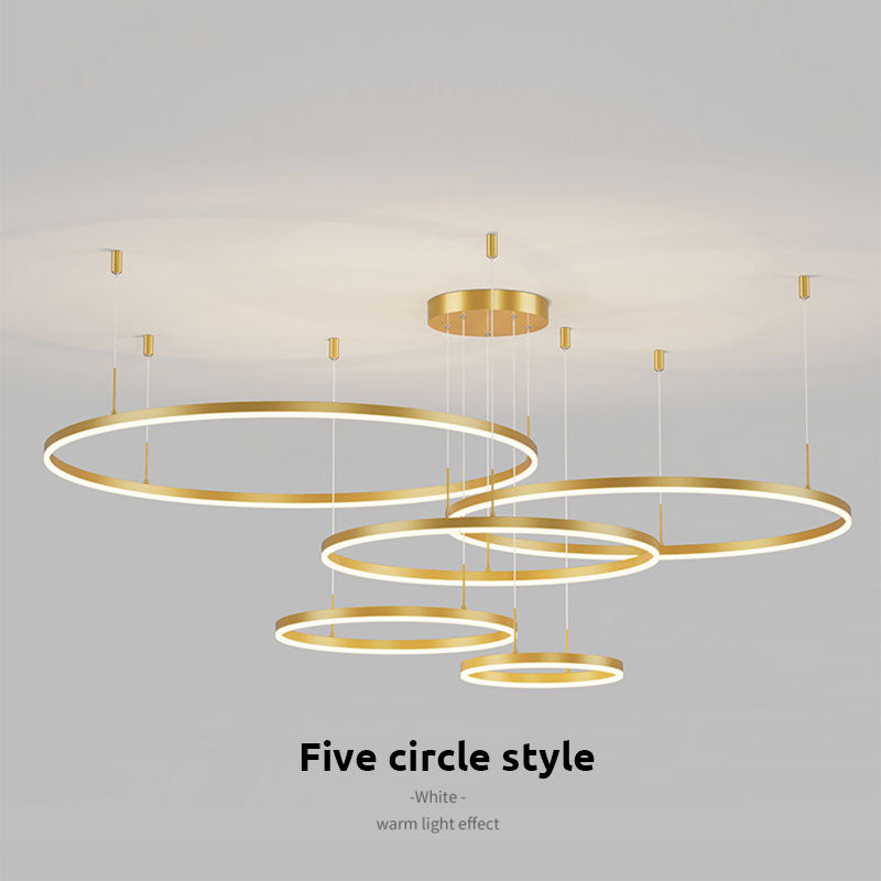 Triple-Ring Linear Pendant Light – view 10