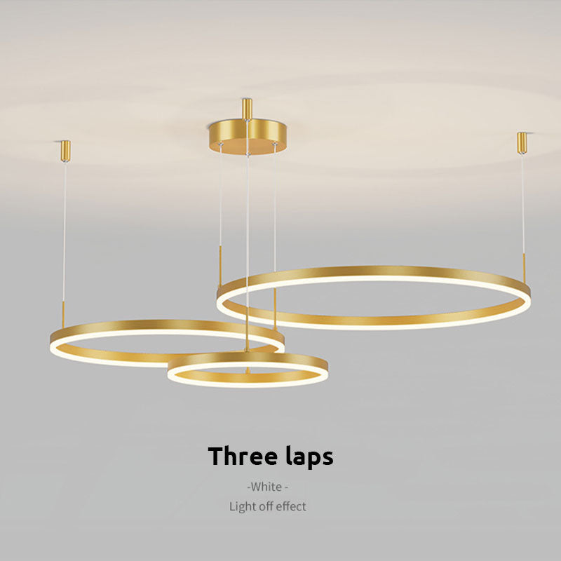 Triple-Ring Linear Pendant Light – view 8