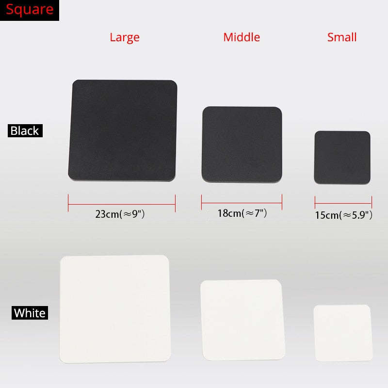 Minimalist Round and Square Outdoor Wall Light LED, Black and White – view 18