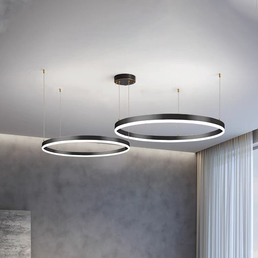 Triple-Ring Linear Pendant Light – view 27