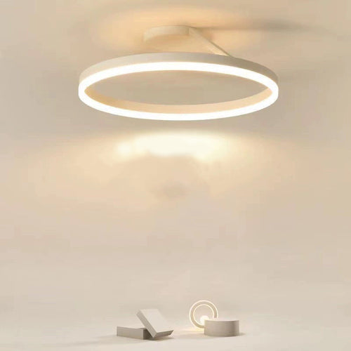 Circle Flush Mount Ceiling Light, Black and White – view 2