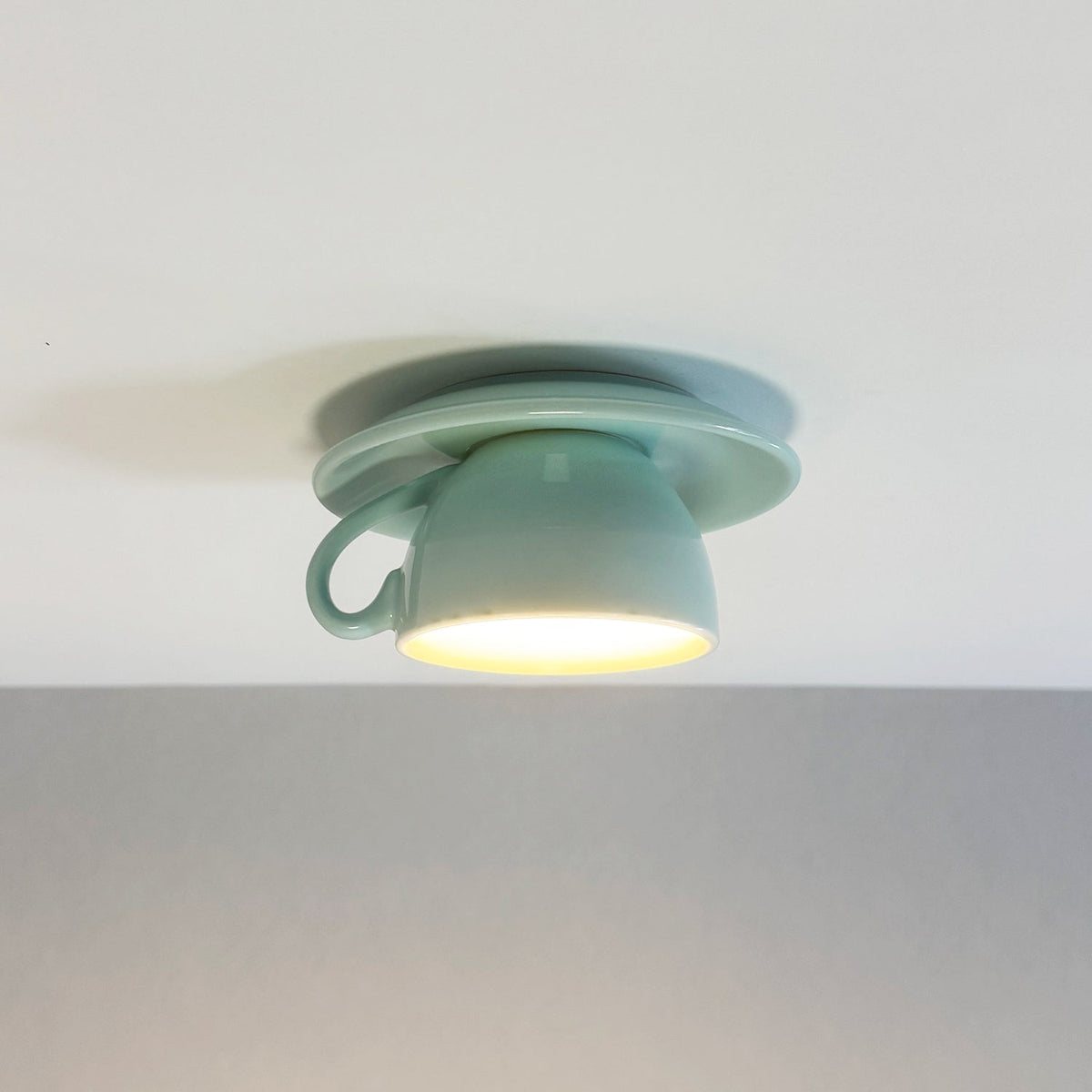 Coffee Cups Ceramic Flush Ceiling Light – view 2