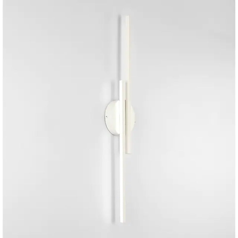 Disc and Linear Metal LED Wall Light, Black and White – view 9