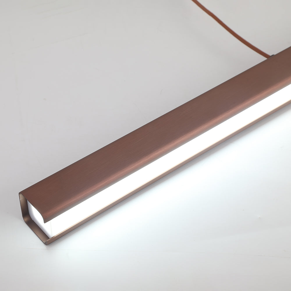 Linear Metal LED Pendant Light Black and Brown – view 22