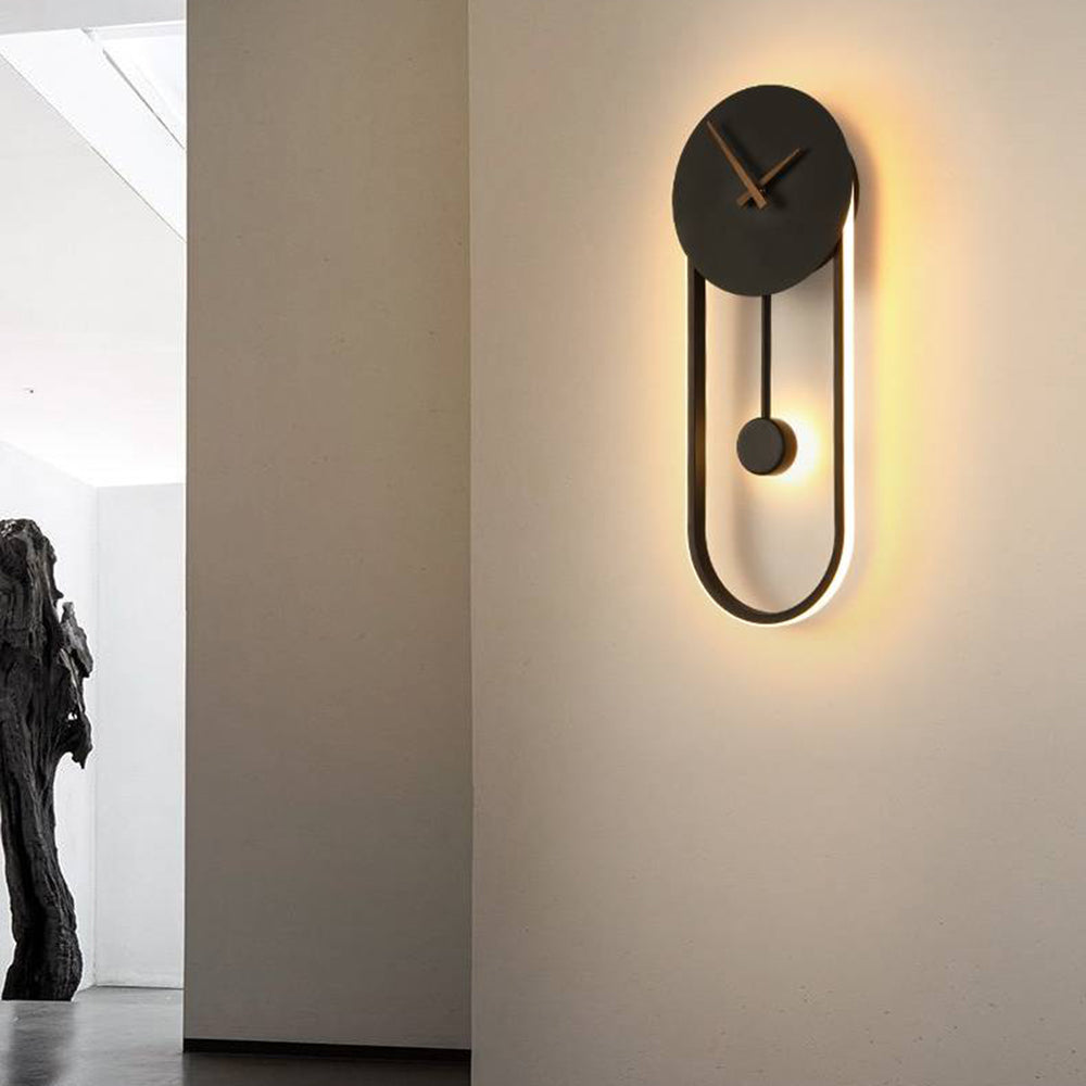 Clock Wall Light, Gold and Black – view 14