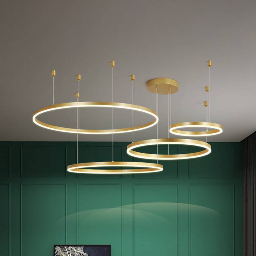 Triple-Ring Linear Pendant Light – view 29