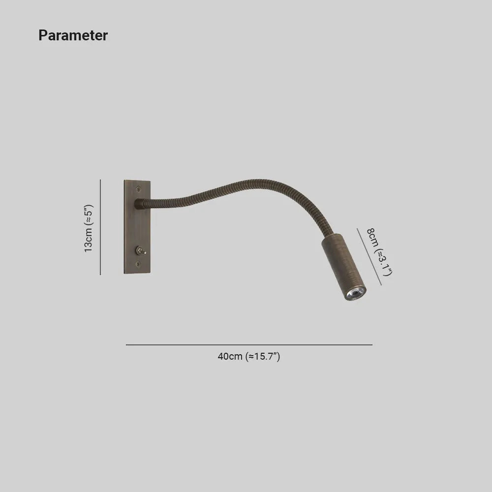 Minimalist Reading Adjustable Spotlight Wall Light – view 4