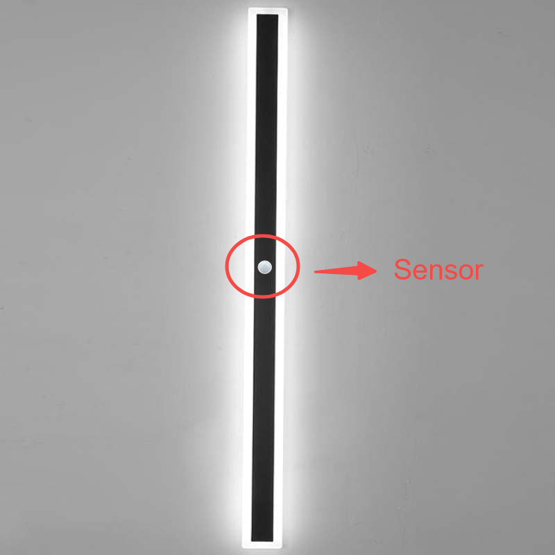 Linear Outdoor Wall Light – 12W 8x30cm – view 12