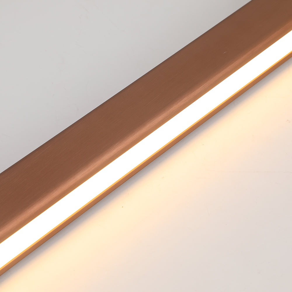 Linear Metal LED Pendant Light Black and Brown – view 23