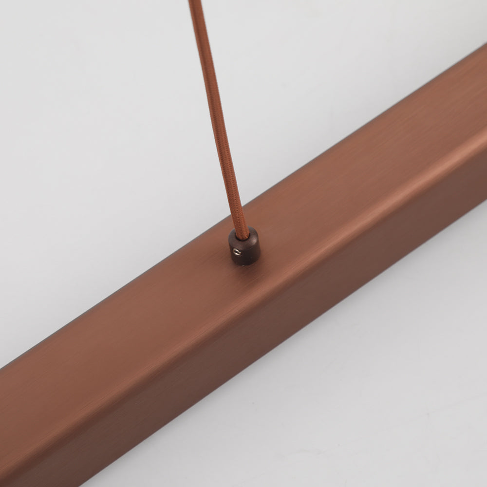 Linear Metal LED Pendant Light Black and Brown – view 24