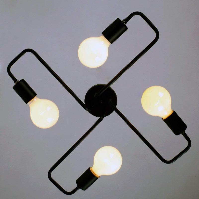 Black Industrial Metal Ceiling Light – view 10