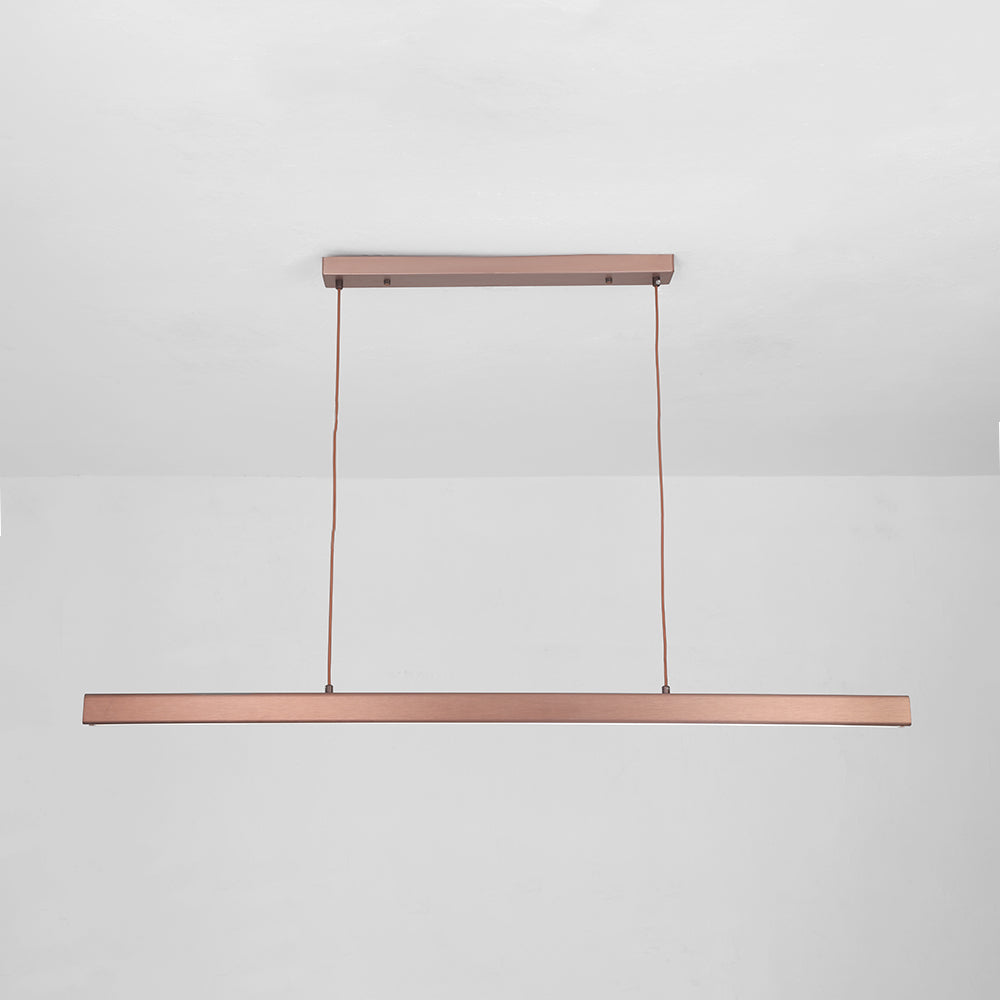 Linear Metal LED Pendant Light Black and Brown – view 17