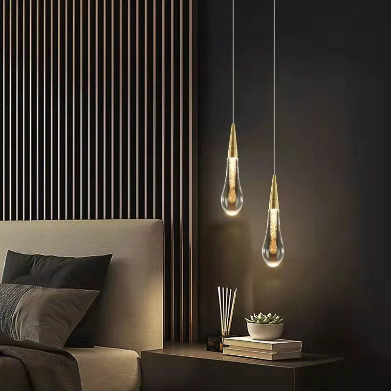 Teardrop Gold Pendant Light – view 13