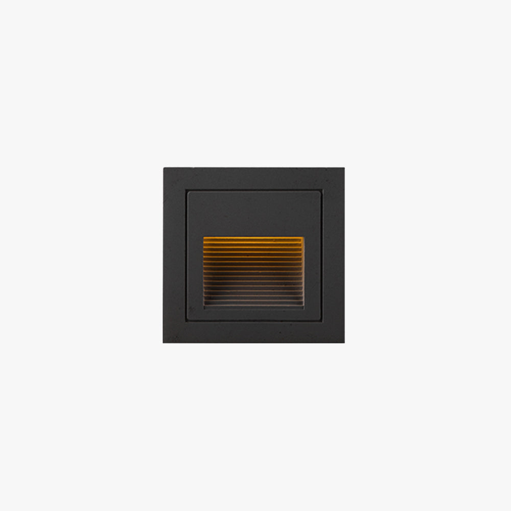 Metal Square Outdoor Deck and Step Light, Black – view 1
