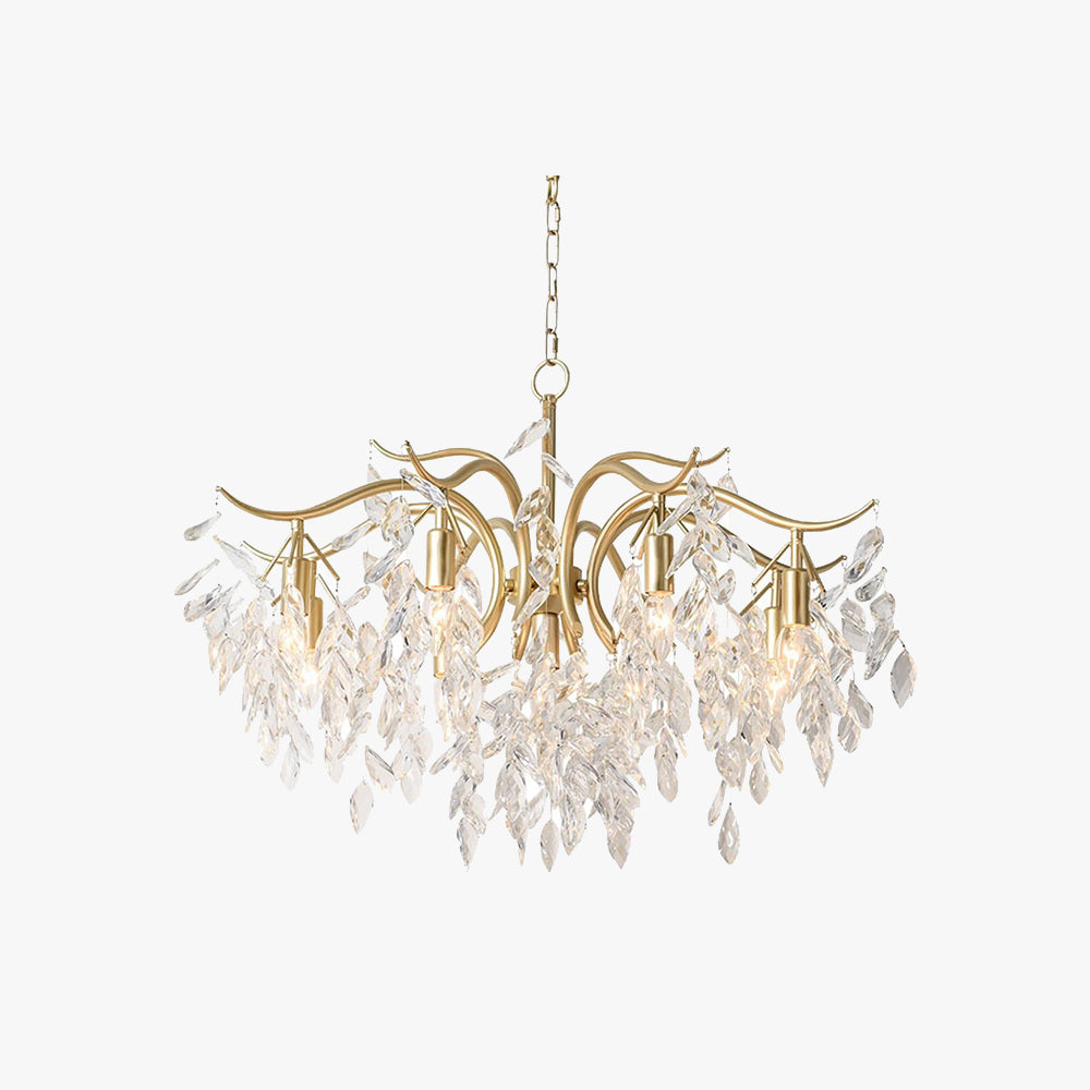 Wisteria Flower Crystal Chandelier – view 1