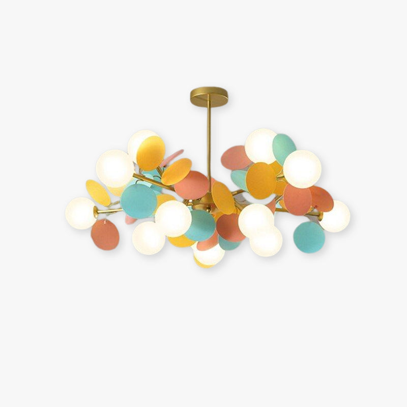Multicolored Flower Branch Chandelier – view 1