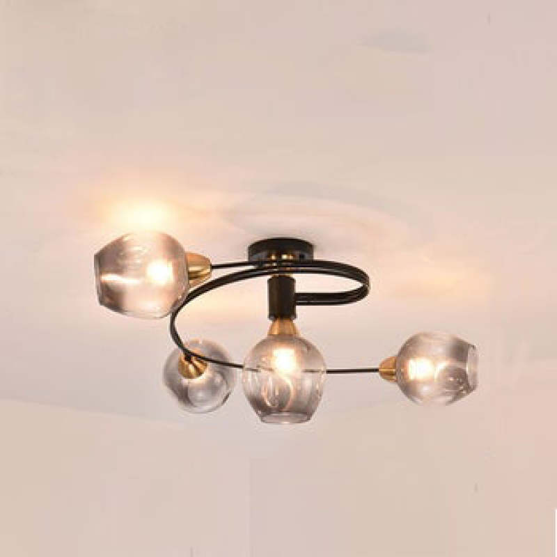 Black and Gold Glass Ceiling Light – view 11