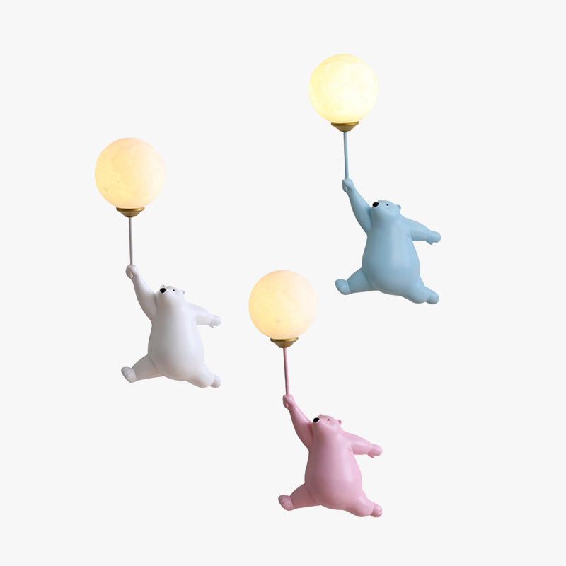 Bear Balloon Wall Reading Light – view 1
