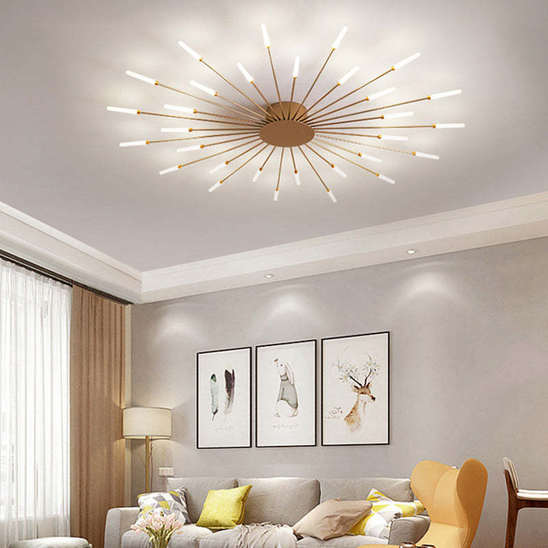 Flush Mount Ceiling Light Fireworks, Black and Gold – view 10