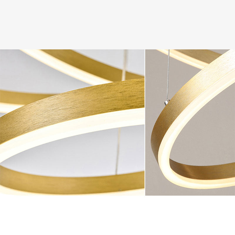 Triple-Ring Linear Pendant Light – view 14