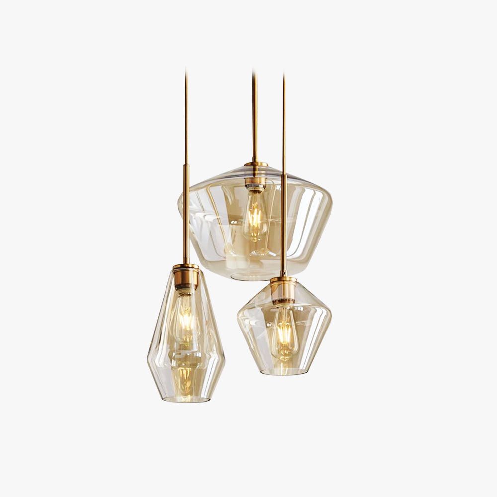 Diamond Glass Pendant Light – view 1