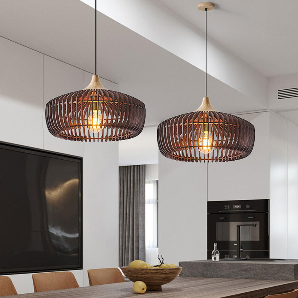 Japanese Pendant Light Wood